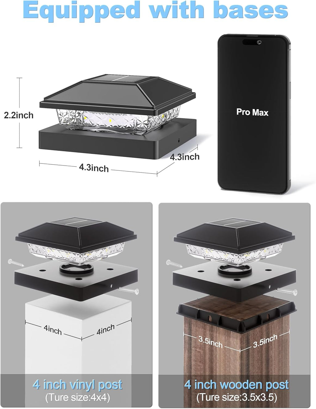 LumiGuard™ | Executive Solar Post Caps