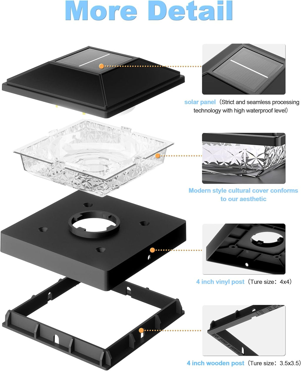 LumiGuard™ | Executive Solar Post Caps