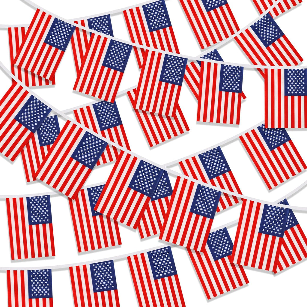 50-Piece American Flag String Banner (52.5 FT)